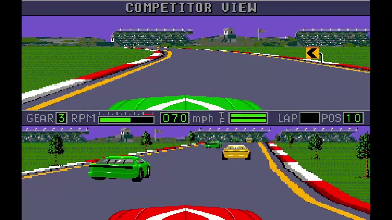 Mario Andretti Racing (Mega Drive, PAL)|Stock Car. Silver Springs. Time: 6:34.28. Lap: 1:01.72 #sega