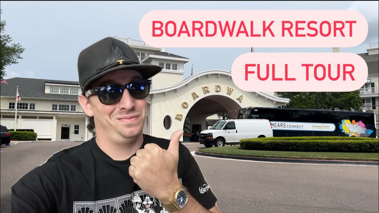 Full Tour of Walt Disney World Boardwalk Resort | Grounds, Pools, Restaurants, and Shops!