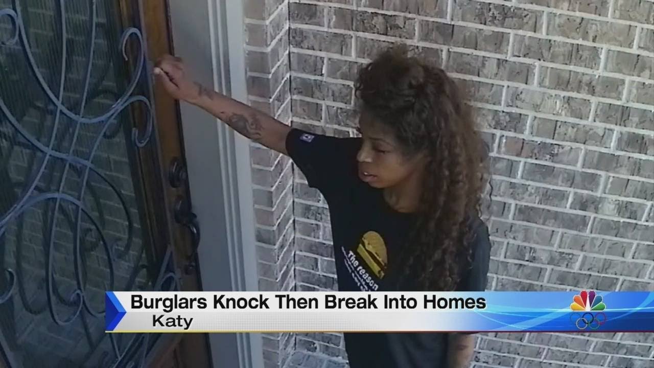Burglars knock before breaking into homes