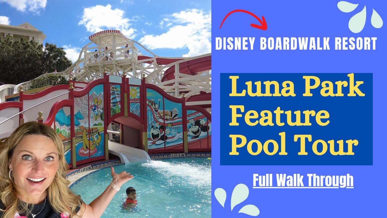 ЛУНА-ПАРК в Disney's Boardwalk Resort с бассейном * Сквозной проход * Водная горка * Игровая площ...