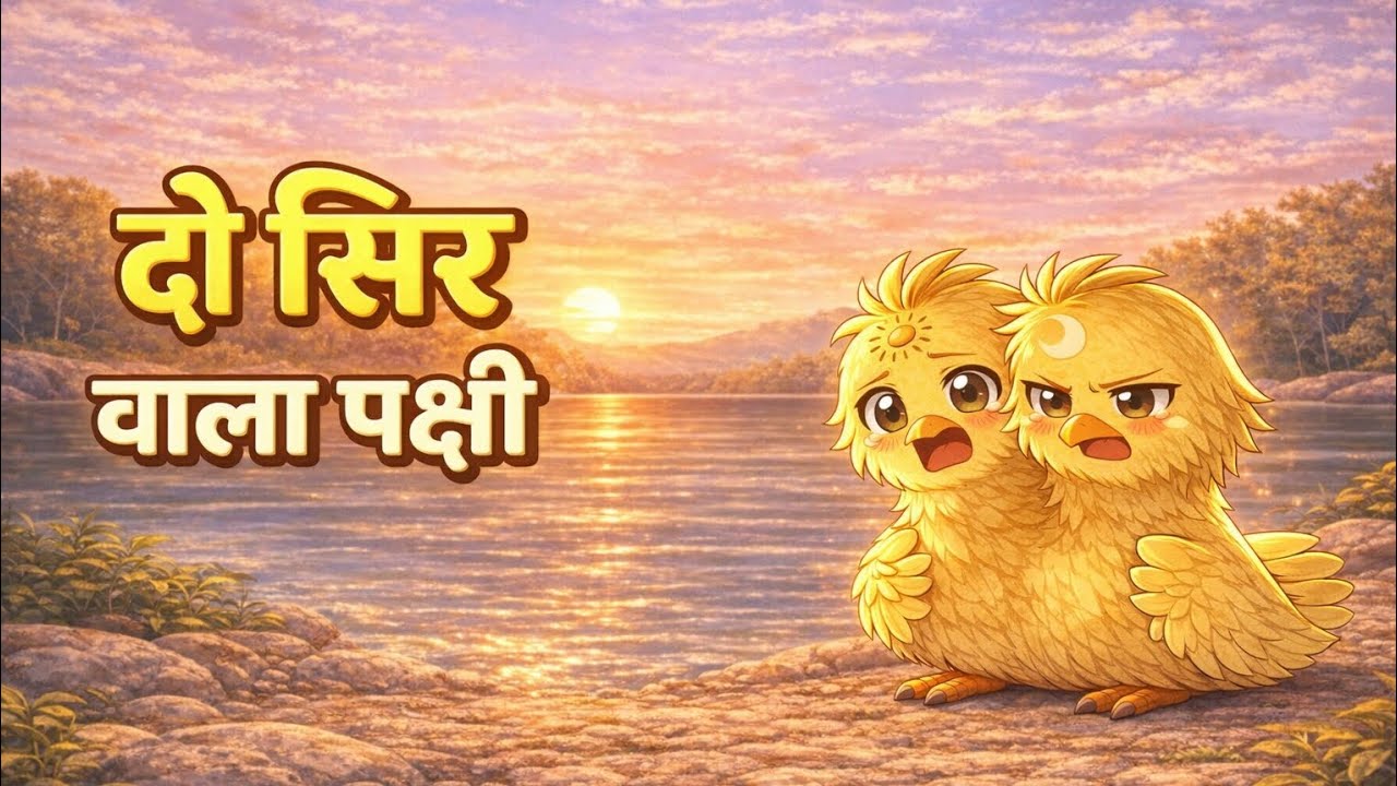 🐤 दो सिर वाला पक्षी | पंचतंत्र की कहानी | Panchtantra Story | Bedtime Story for Kids | Moral Lok