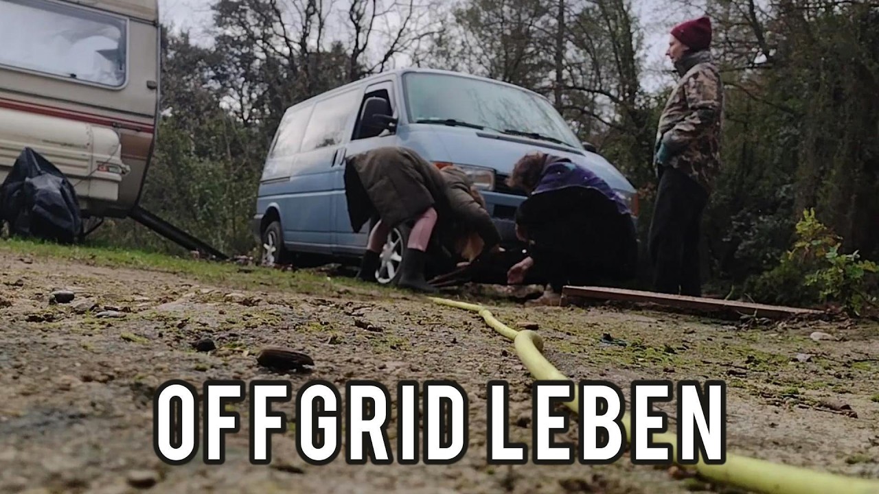 Mit VW T4 mitten im Wald stecken geblieben - Offgrid Finca Alltag in Spanien