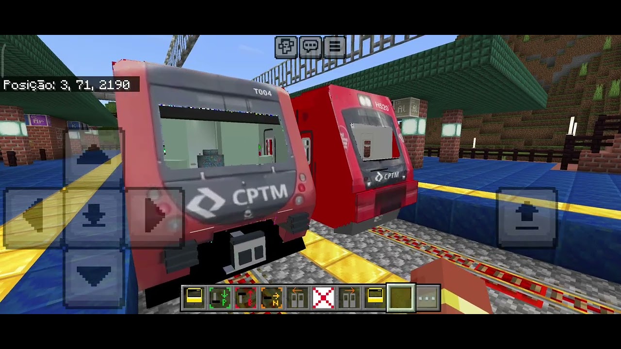 Minecraft com trens da CPTM H520 E T004 @CraftRailways