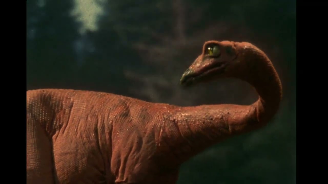 Struthiomimus Raids a Hadrosaur Nest (Phil Tippett, 1985)