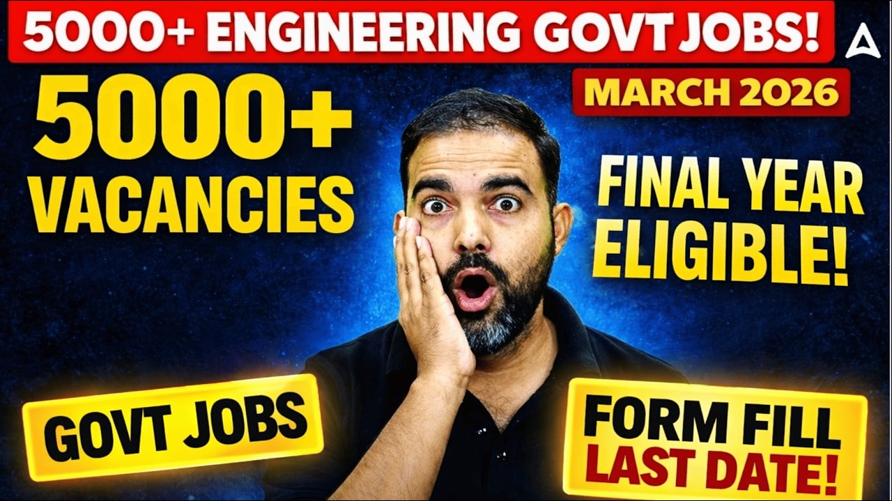 Bumper Engineering Govt Jobs March 2026 | 5000+ Vacancies |B.Tech &Diploma Job | PSU& JE Recruitment