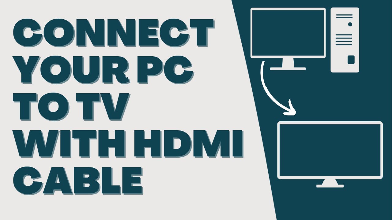 How to Connect your PC to TV with HDMI Cable