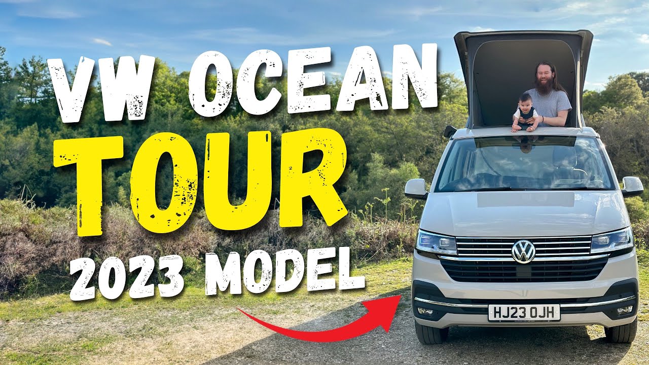 VW California Ocean Camper with ELECTRIC Pop Top Roof Tour