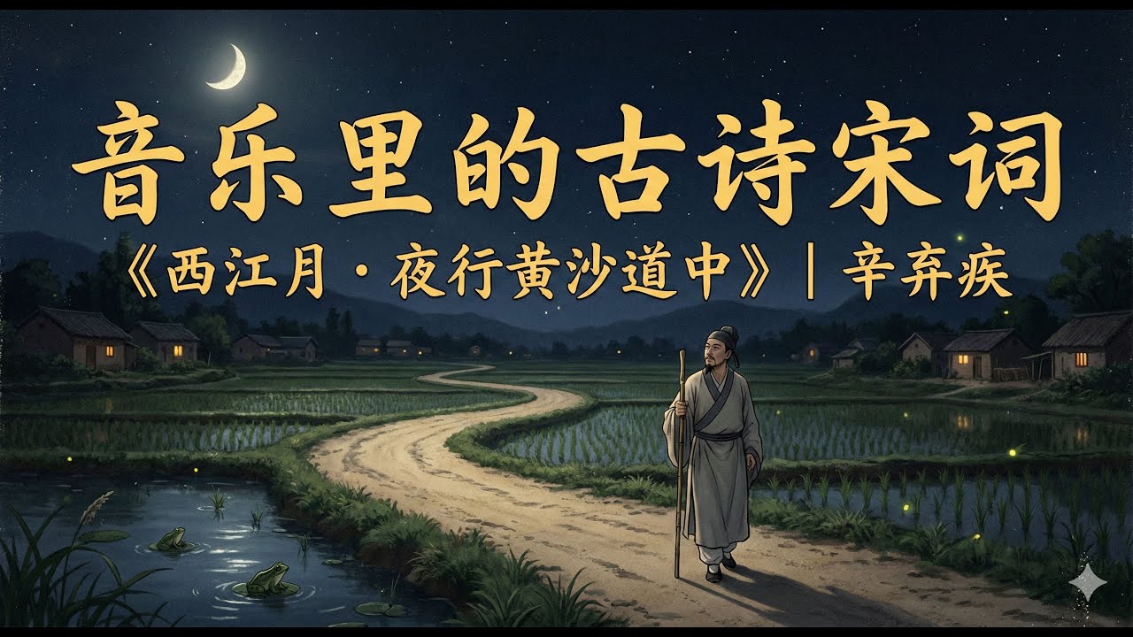 노래로 배우는 중국고시 《西江月·夜行黄沙道中》｜辛弃疾/   音乐里的古诗宋词