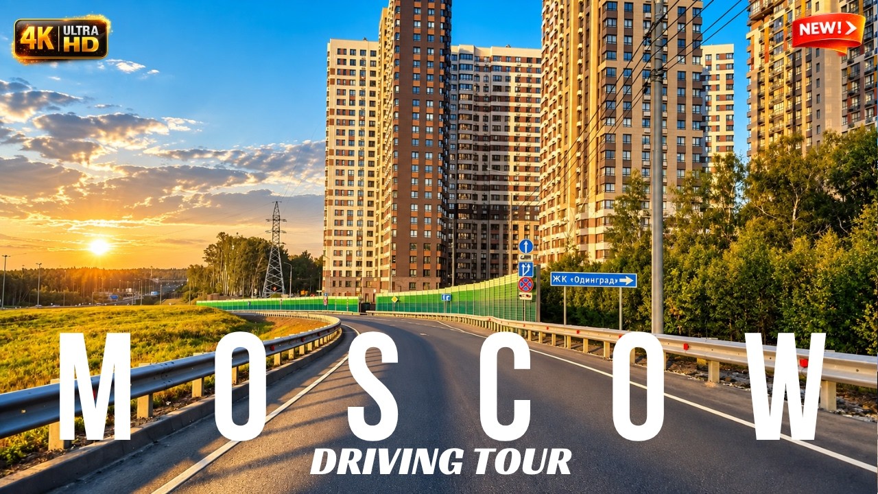 ☀️ 4K HDR POV | Sunny Drive from Moscow Region to Moscow