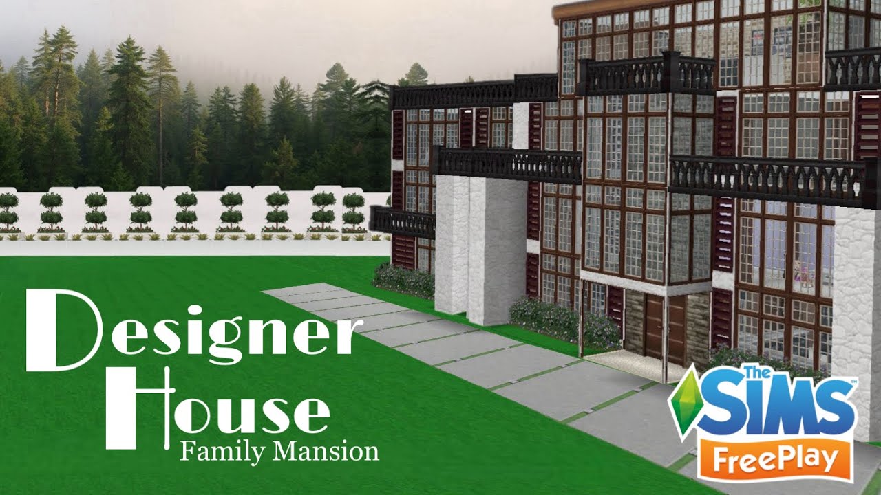 🏠Designer House| Family Mansion| Original Design| Sims FreePlay