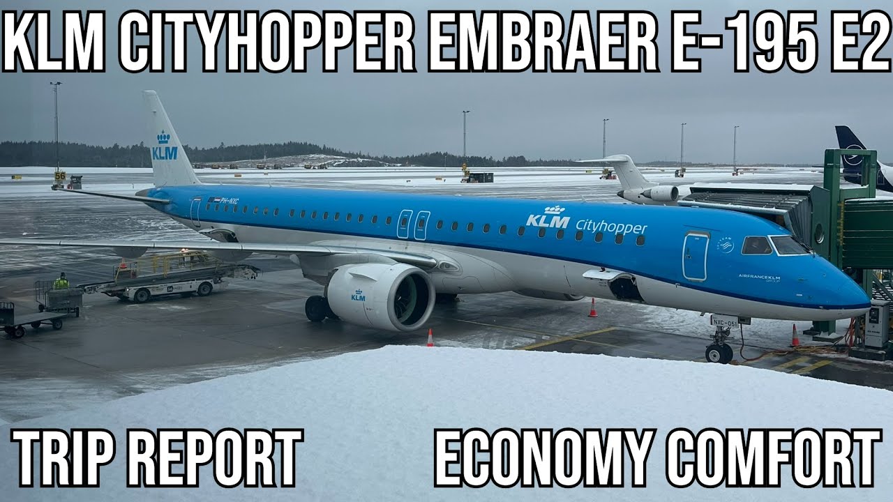 [TRIP REPORT] KLM Cityhopper Embraer E-195 E2 (ECONOMY COMFORT) Amsterdam (AMS) - Gothenburg (GOT)