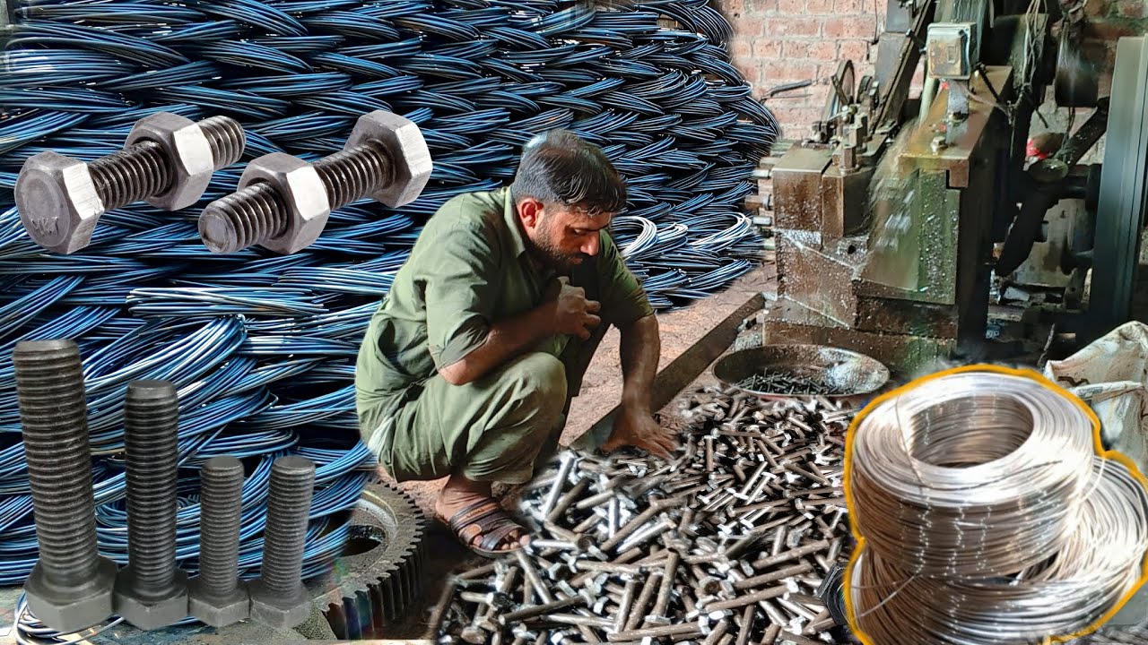 Incredible Hex Bolts Manufacturing Process | Fast & Powerful Production Revealed