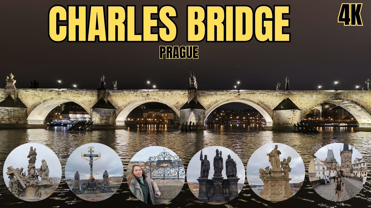 Exploring Prague's Iconic Charles Bridge History [4K] | Shiela Piet