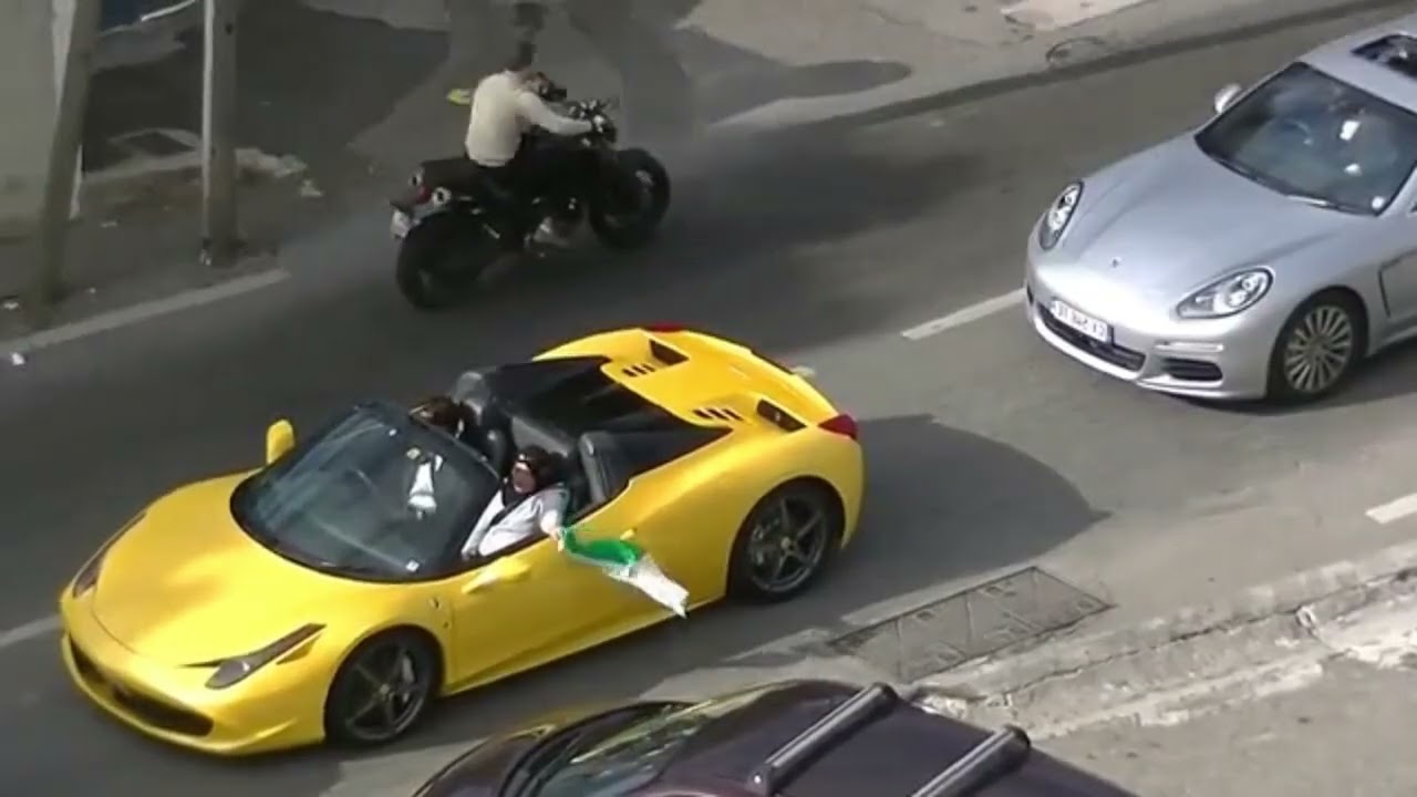 Cortège mariage algérien de luxe 🚗 Ferrari, Lamborghini, Rolls Royce, Porsche, Limousine