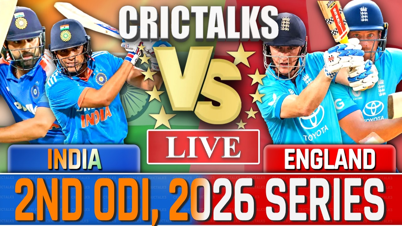 Live: IND vs ENG, 2nd ODI, 2026 Series, Live match Today, Live Cricket Score, Commentary 20 Over