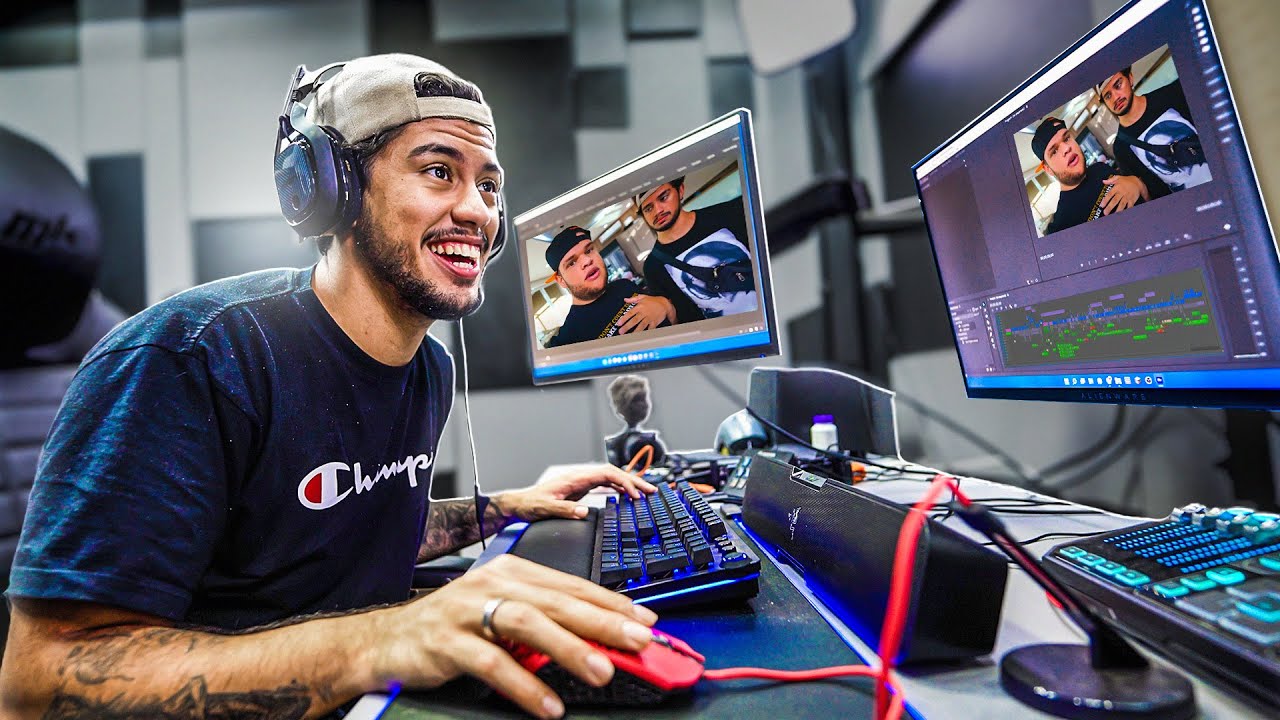 EDITANDO UM VÍDEO DO EDUKOF, NO PC DO EDUKOF! 😂