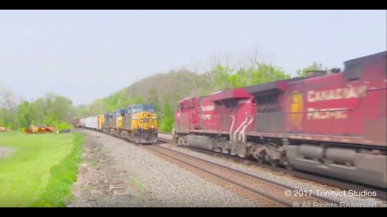 PERFECT TRAIN MEETS COMPILATION !!! AMTRAK, BC RAIL, CSX, CN, BNSF, PAN AM, MBTA, NS!!!