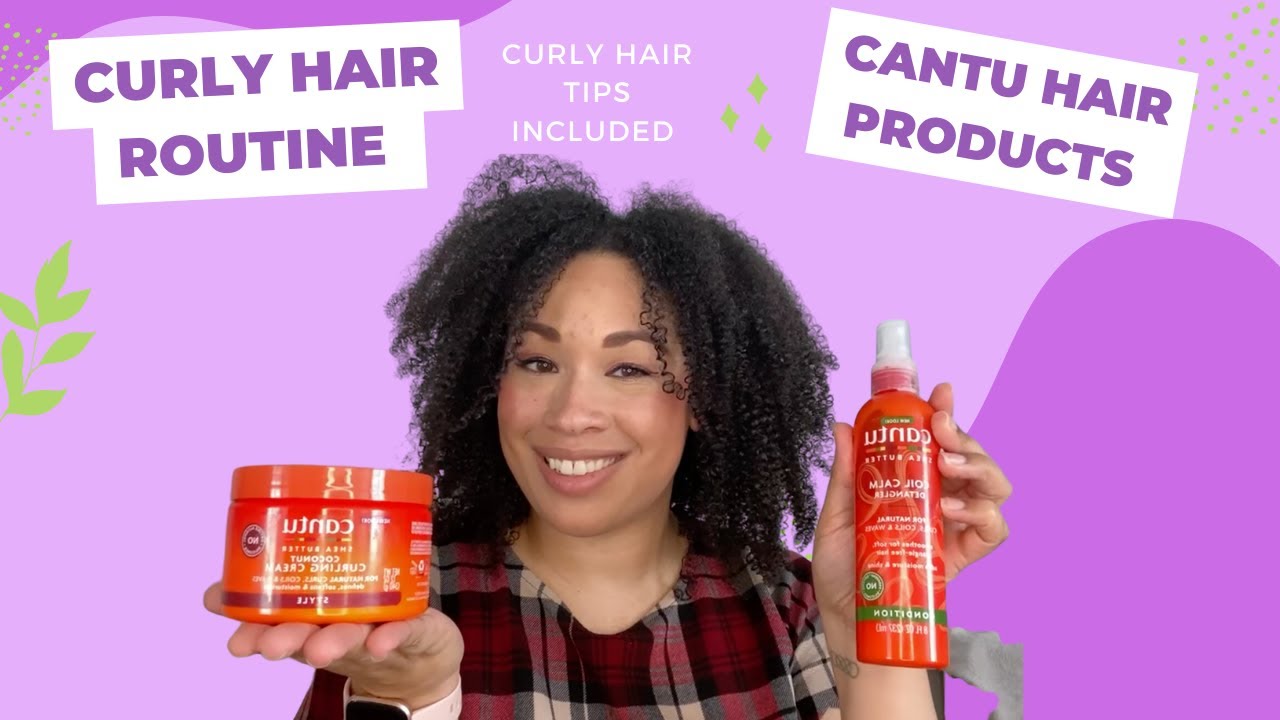 Curly Hair Routine | Cantu Coily Detangler and Cantu Coconut Curling Cream