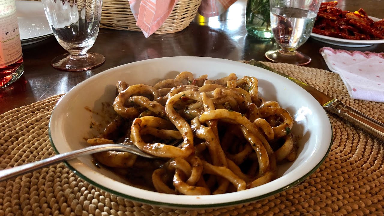 Pasta Grannies enjoys hand rolled spaghetti called pici!