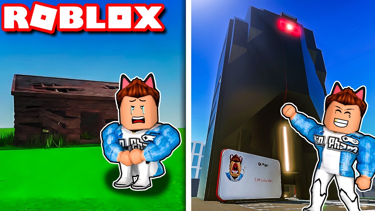 Roblox | HÀNH TRÌNH TỪ CĂN NHÀ GỖ ĐẾN TÒA NHÀ TRIỆU SUBS CỦA KIA - Content Creator Tycoon | KiA Phạm