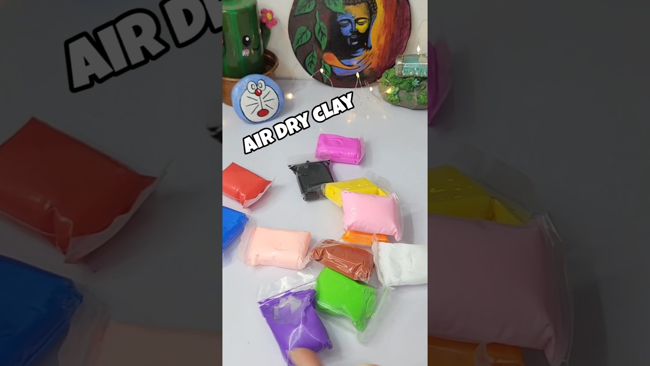 DIY super clay se Ganpati Bappa #diy #craft#shorts #moniartanddiy #ganpati #art #airdryclay