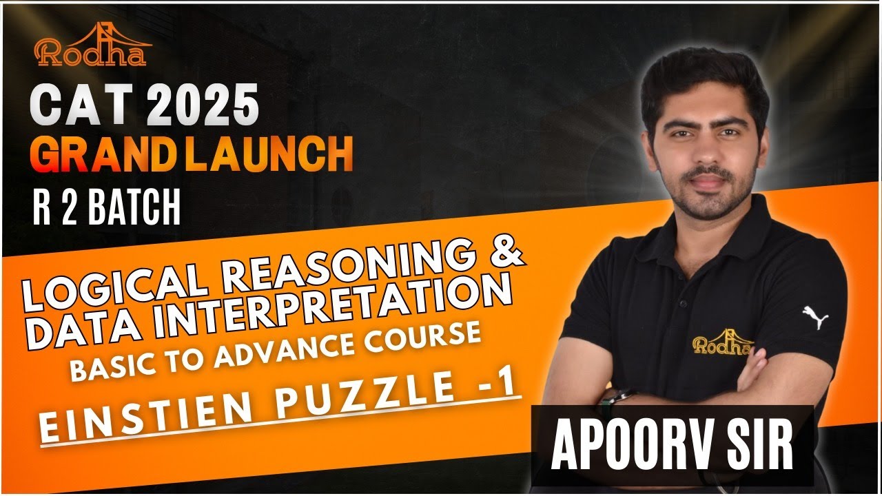 R2 BATCH CAT 2025 GRAND LAUNCH | LRDI | EINSTEIN PROBLEM | LOGICAL REASONING | DATA INTERPRETATION