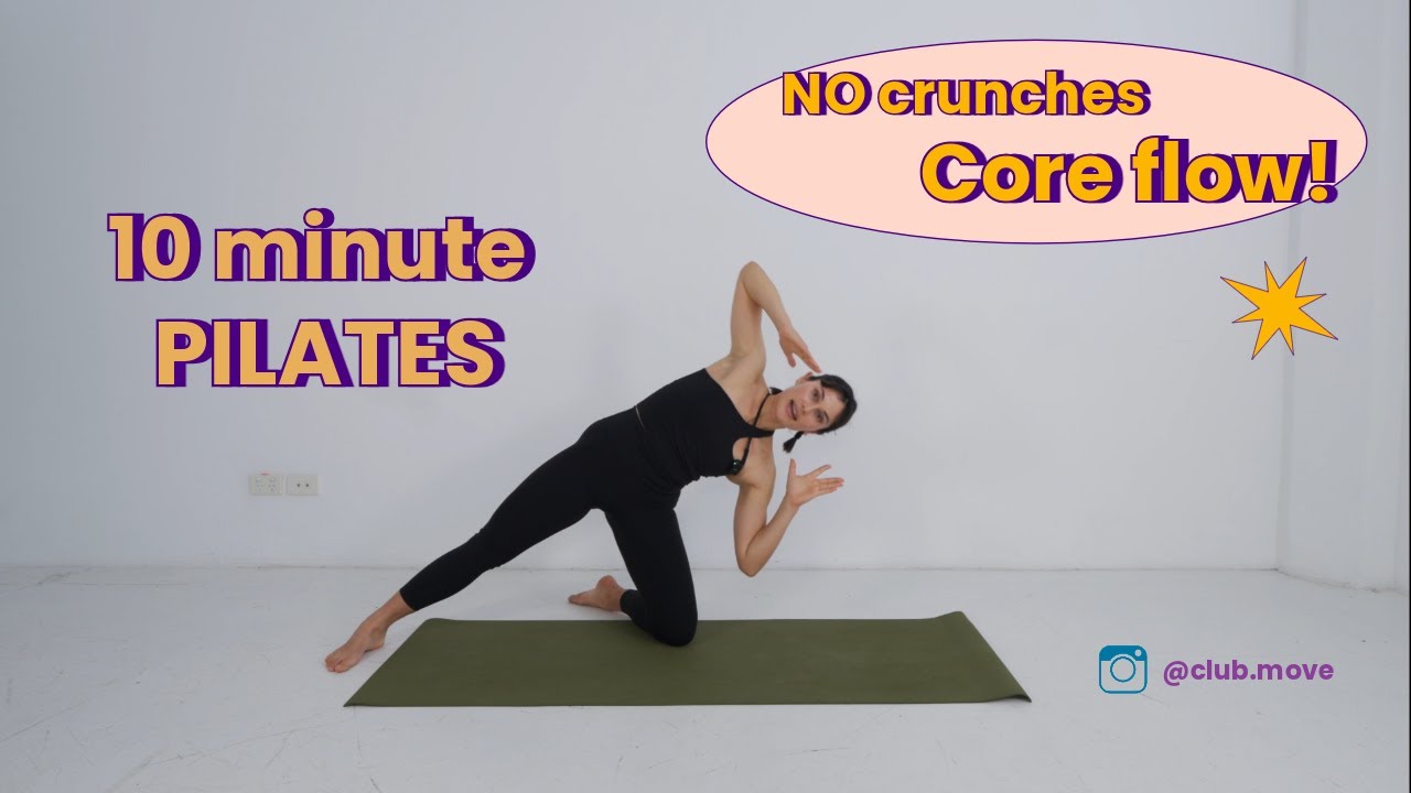 10 Minute Mat Pilates Core Flow (no crunches!)
