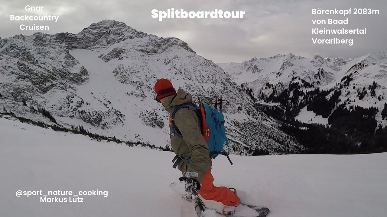Splitboardtour Bärenkopf von Baad Kleinwalsertal Vorarlberg