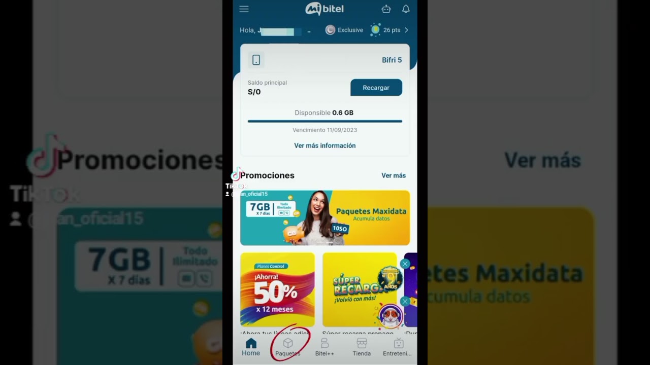 &iexcl;Comprando internet con B Puntos Bitel!/Paquete de 450 megas en ALTA VELOCIDAD #bitel