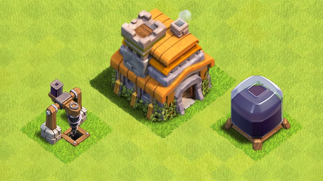 dark elixir town hall has been unlocked...