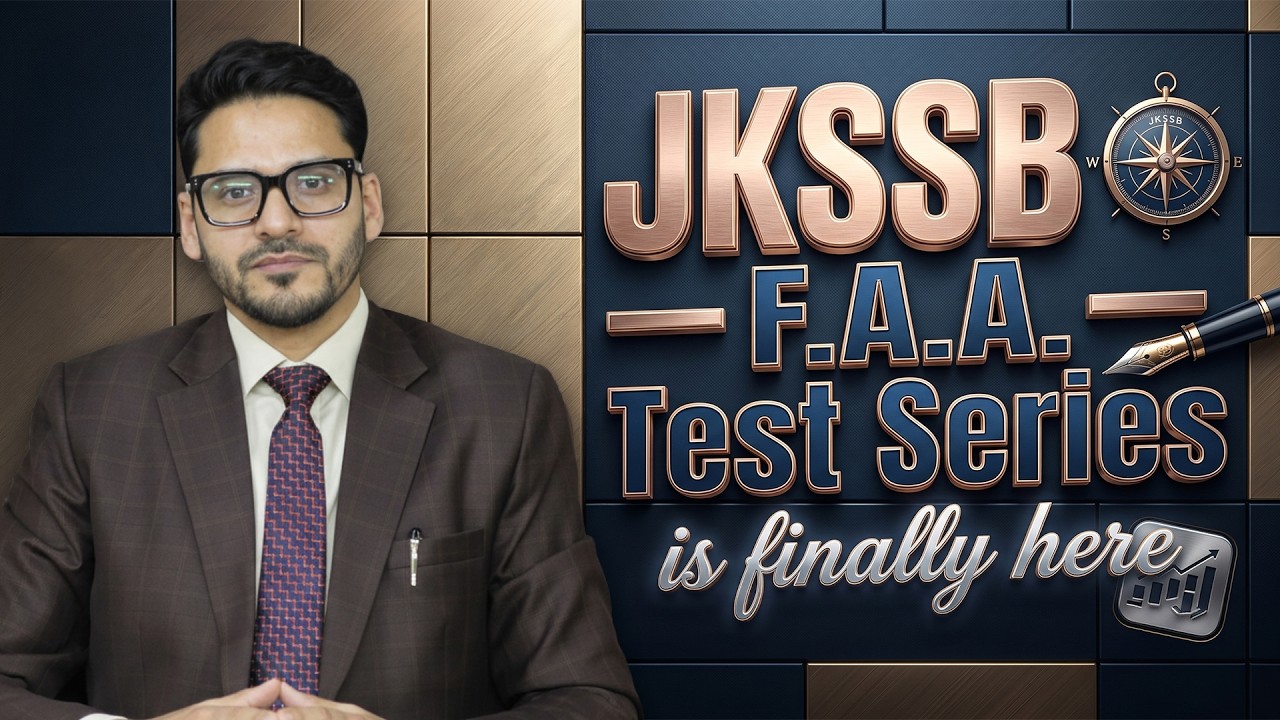 JKSSB -F.A.A. Test Series is Finally Here | Quintessence Classes