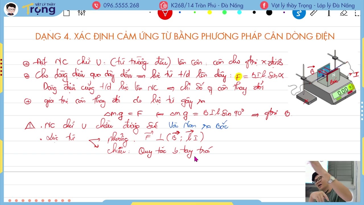 [VẬT LÍ 12] CHƯƠNG TRÌNH MỚI - LỰC TỪ - XÁC ĐỊNH CẢM ỨNG TỪ BẰNG PHƯƠNG PHÁP CÂN DÒNG ĐIỆN