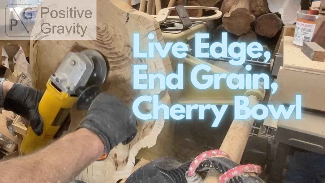 Lathe, Grinder, Resin...This Live Edge Cherry Bowl Took It All!