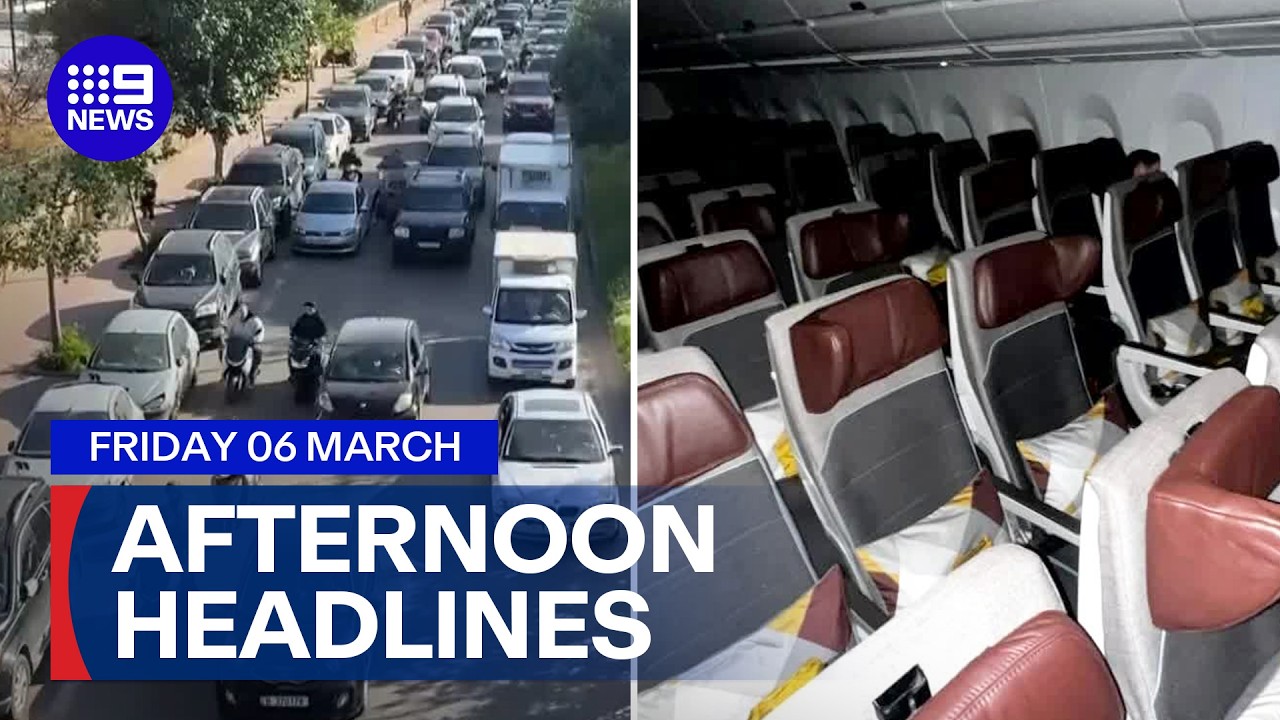 Evacuations across the Middle East; More repatriation flights arrive in Australia | 9 News Australia