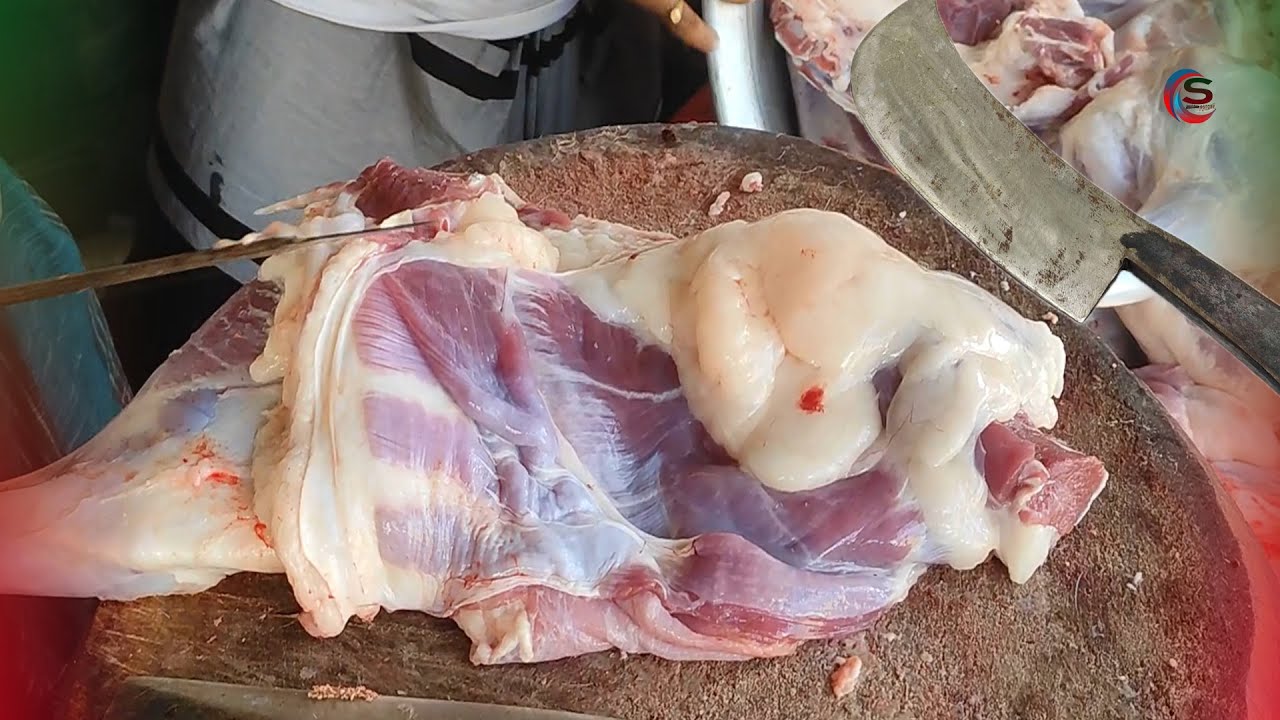 Fresh Best Goat Meat Cutting Skills Karachi | Original Mutton Cutting Skills Butcher@cuttingstore
