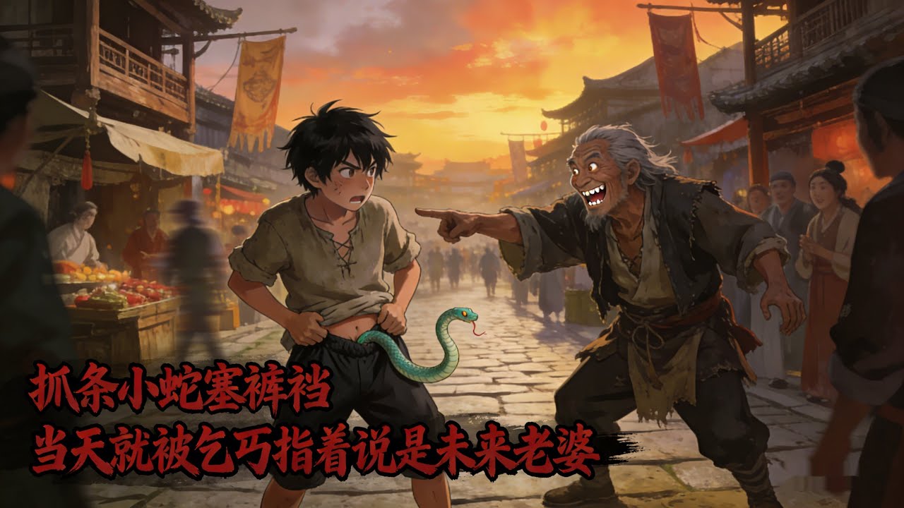 抓條小蛇塞褲襠 當天就被乞丐指著說是未來老婆  #小說推薦 #玄幻小說 #逆襲 #重生 #穿越 #玄幻文 #小說 #修仙 #種田文 #種田 #種田小說 #年代小說 #都市小說 #漫畫 #劇情 #動漫