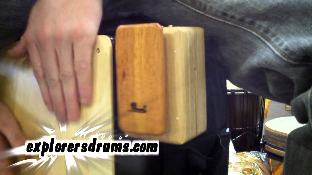 Pearl Cajon Accessories - Cajon Clave - Wood Block - Jingle Cups - Padded Seat Top