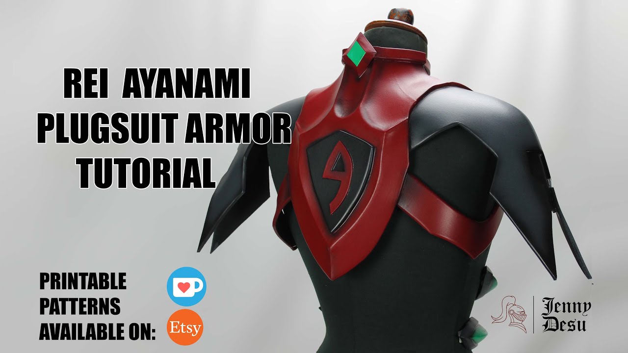 REI AYANAMI PLUGSUIT ARMOR COSPLAY TUTORIAL-Rebuild of evangelion-[JENNY DESU]