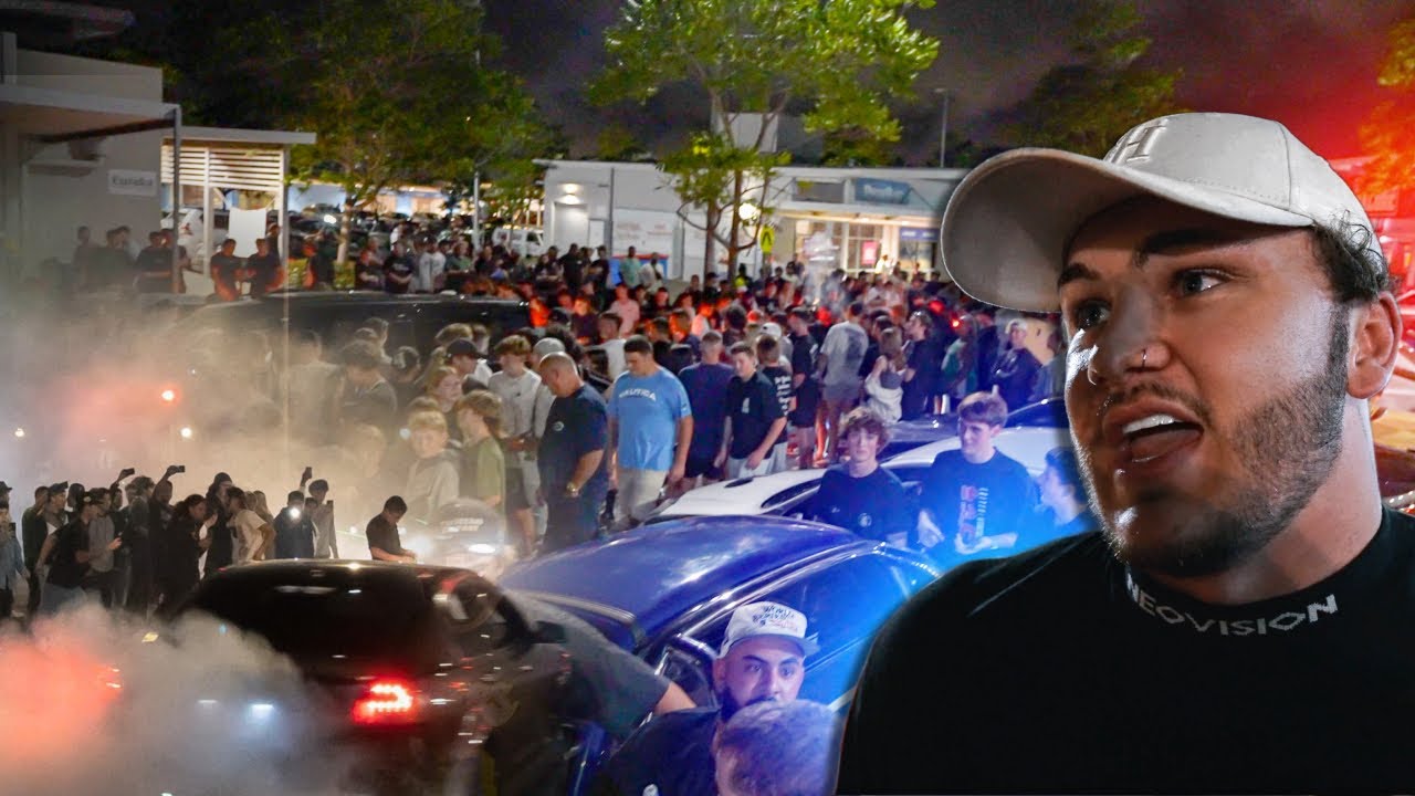 Police Raid Our INSANE Car Meet (Troy Candy brings GTO)