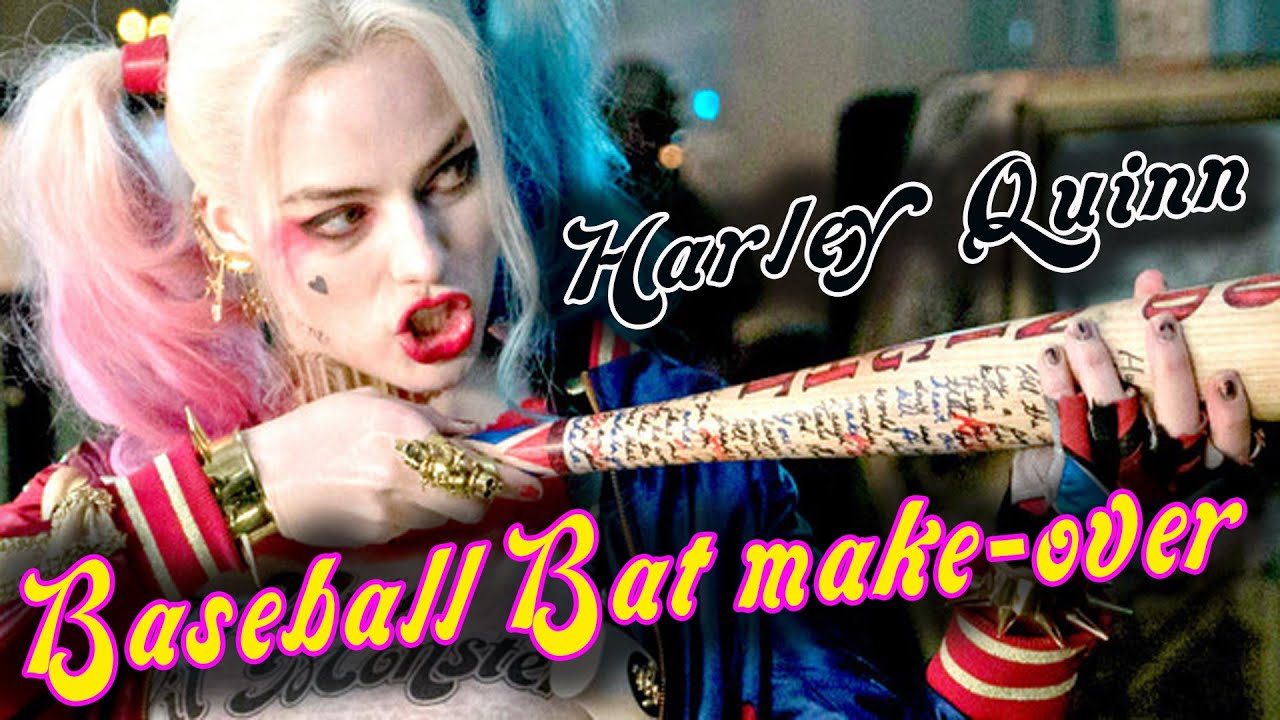 SUICIDE SQUAD HARLEY QUINN - DIY CUSTOM MADE BASEBALL BAT