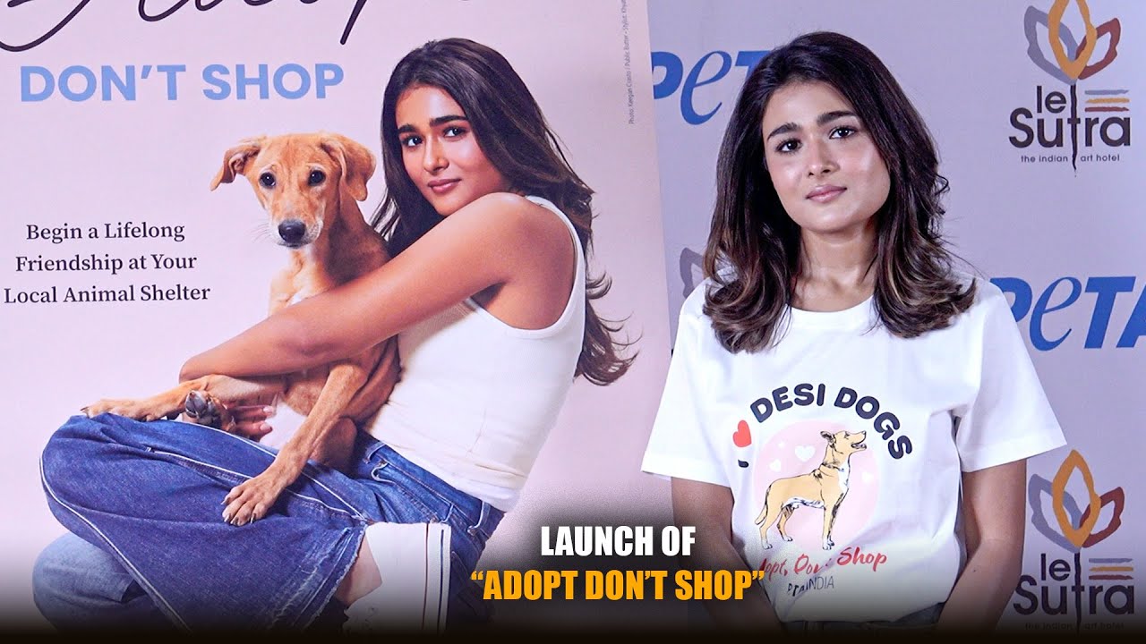 Shalini Pandey Launches PETA India’s “Adopt Don’t Shop” Campaign | Speaks For Shelter Animals