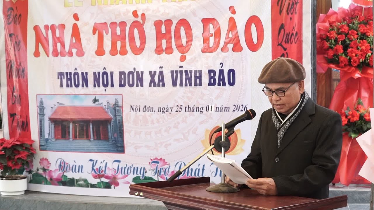 Lễ Cắt Bang Khánh Thành Nhà Thờ Họ Đào Nội Đơn Năm 2026