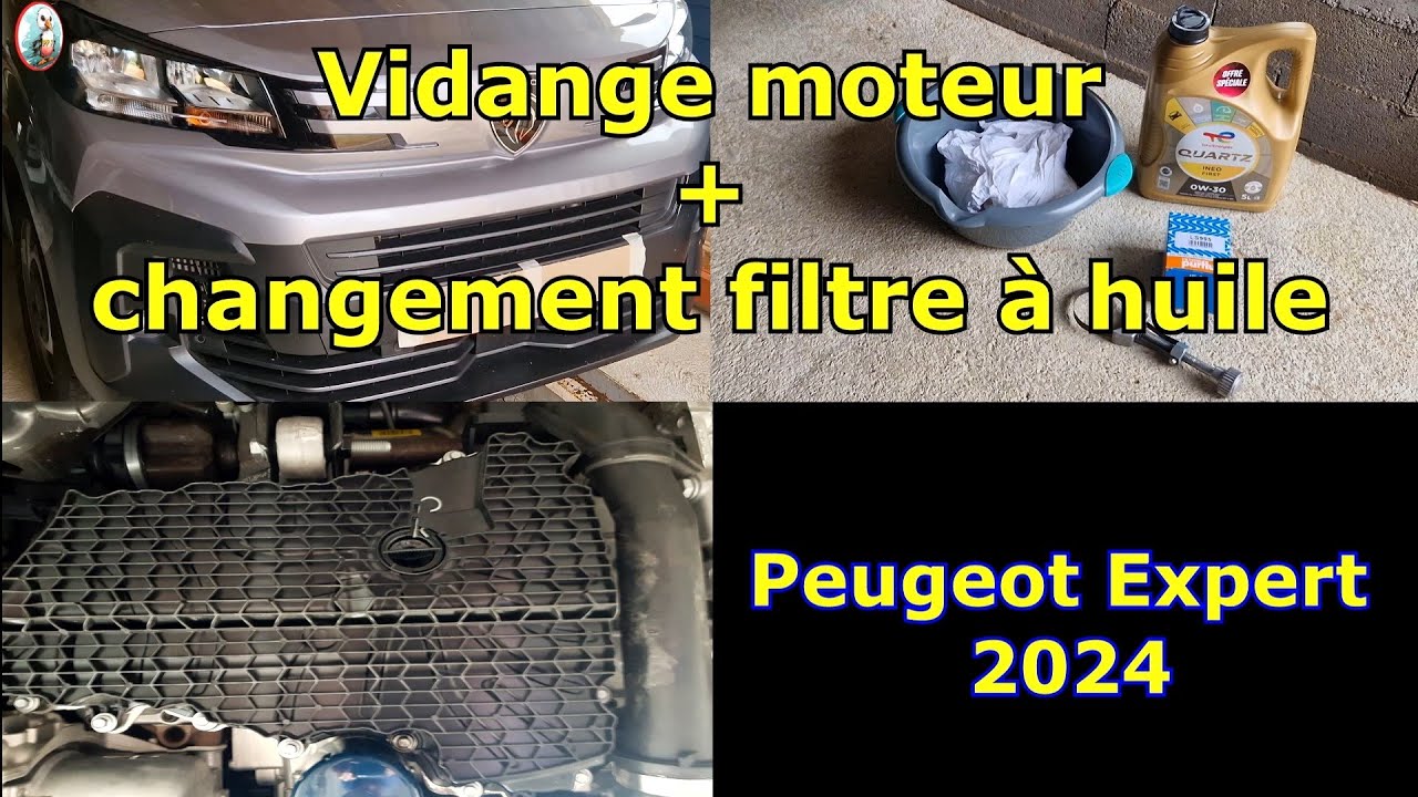 Expert Peugeot 2024  vidange moteur + filtre à huile 80,60 euros