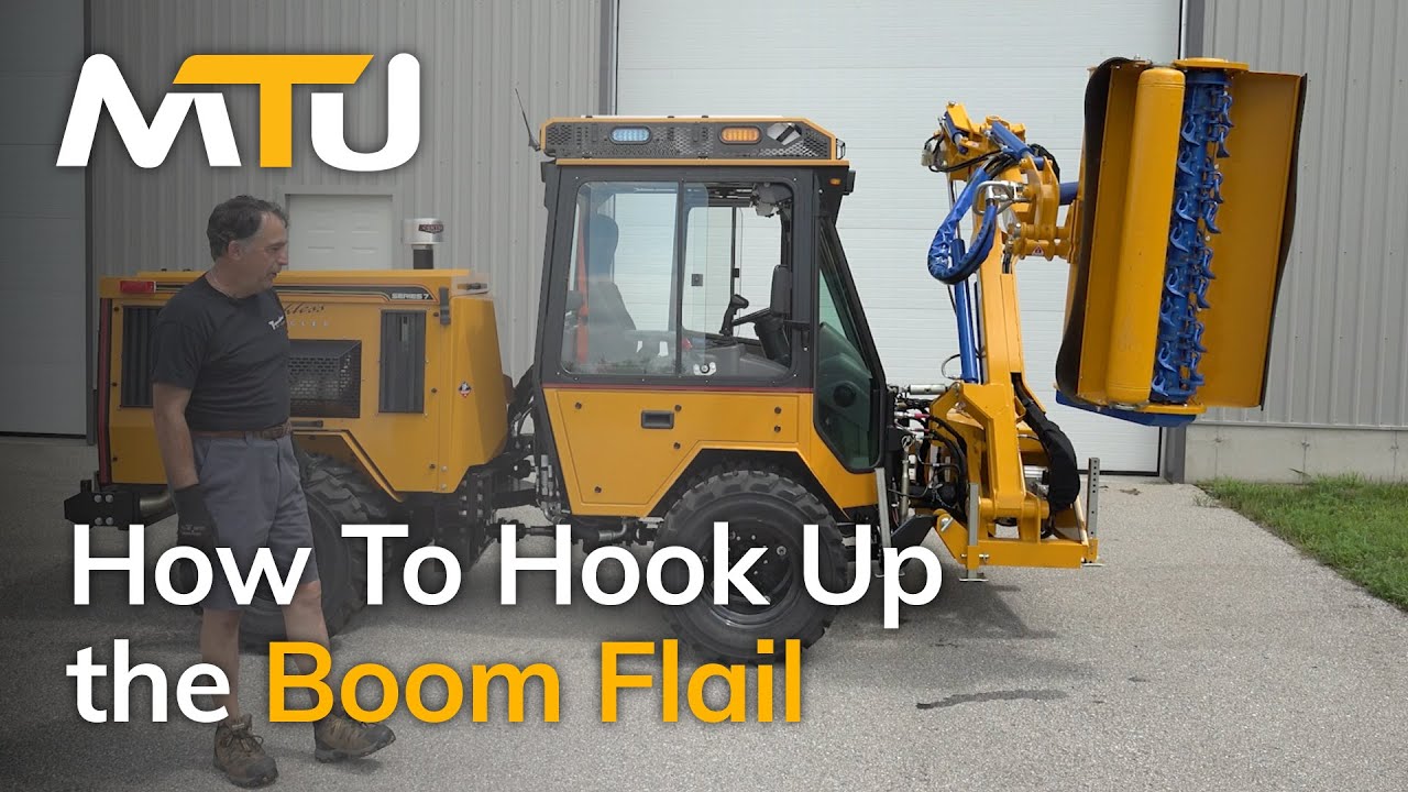 How To Hook Up the Boom Flail Mower to the Trackless MT7