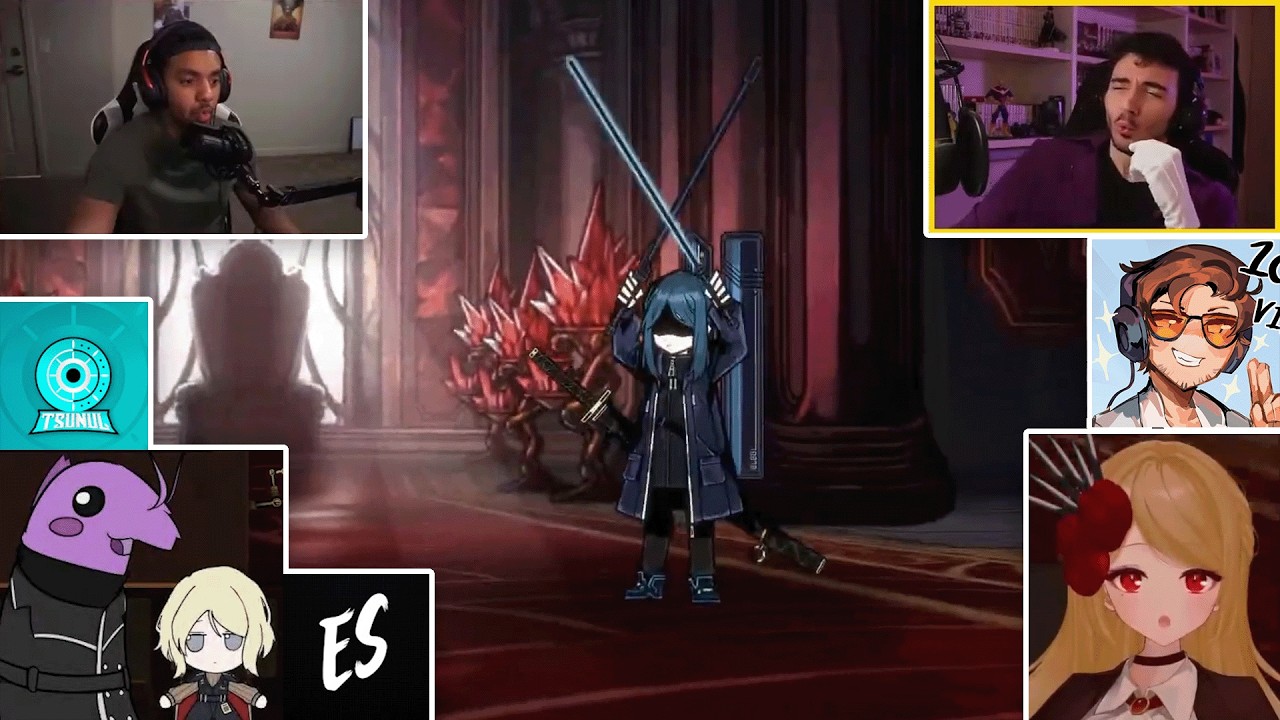 youtubers react to the canto 7 duel cutscene (limbus company)