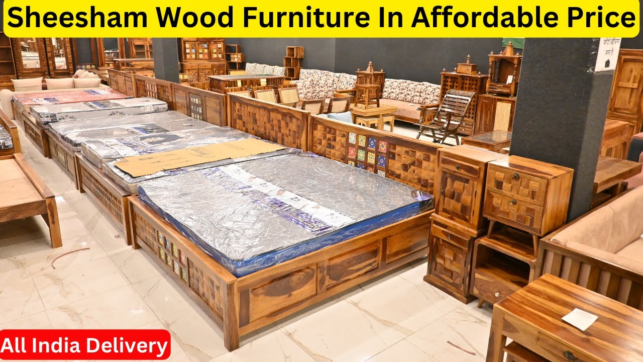 Sheesham Wood Furniture Sofa Beds Dining Table Chairs Wardrobe Space Saving at Guaranteed Low Price