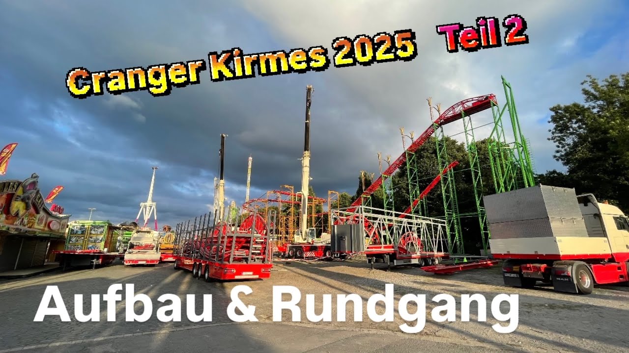 Cranger Kirmes Aufbau + Rundgang 2 | 2025