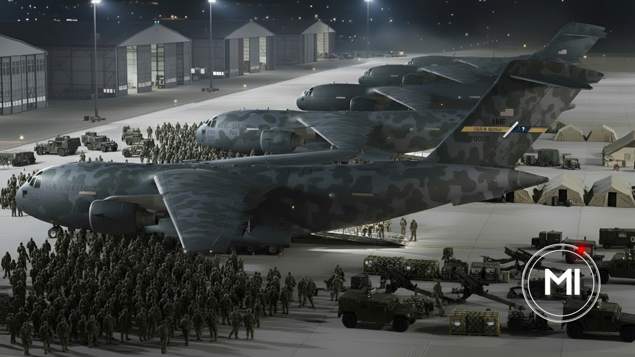 TEHRAN THREAT! 15,000 US Army Paratroopers Deploy at Midnight &mdash; Intense Night Operation!