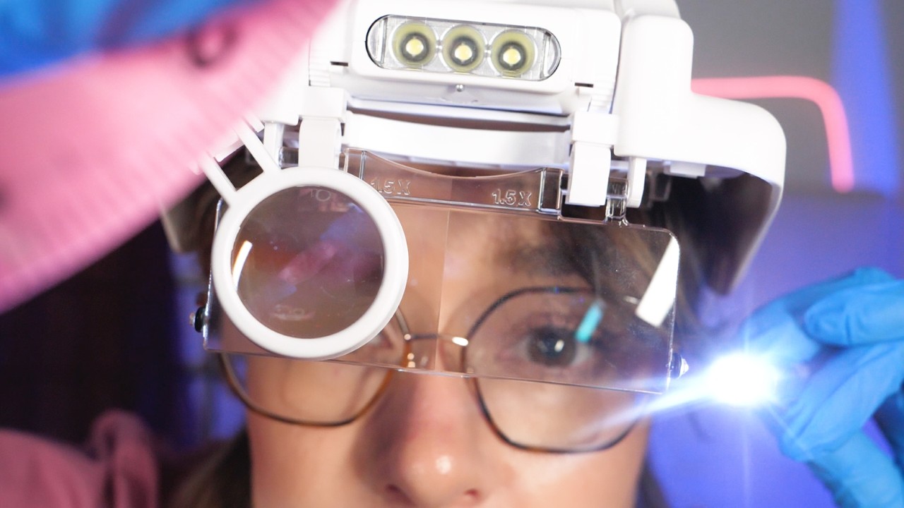 ASMR Mysterious Growth ❓ CLOSE Medical Exam 👩&zwj;⚕️Professional Doctor Facial Examination