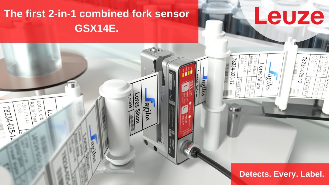 Leuze - fork sensors - label sensors - combined fork sensor GSX14E for labeling machines